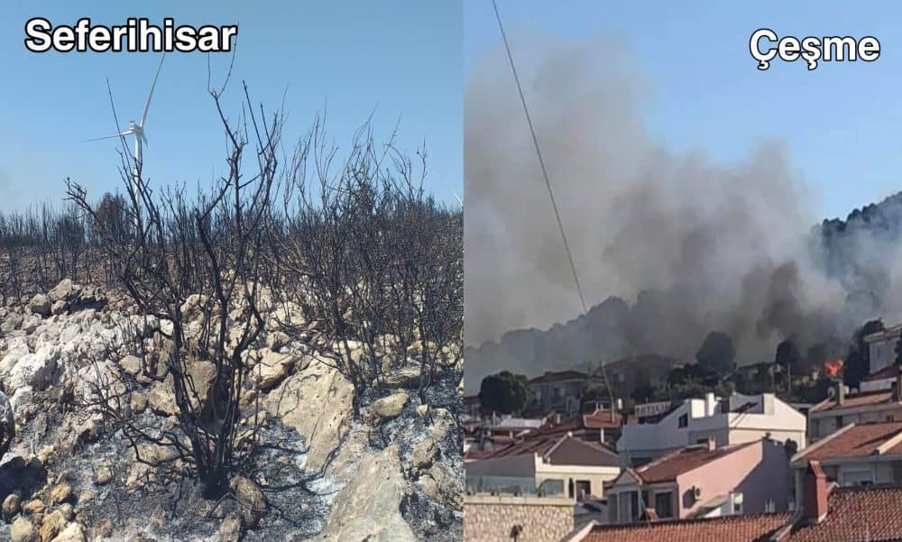 Seferihisar ve Çeşme'de Eşzamanlı Yangın 1 PicsArt 08 22 08.24.33 e1598123600935