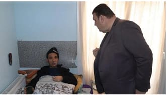 Başkan Yetişkin, Belediyede Yüzü Yanan Murat Sakarya'yı Ziyaret Etti 1 1738931058070