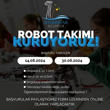 Seferihisar’da “Robot Takımı” kuruluyor 1 robot takim 1
