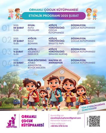 Orhanlı Çocuk Kütüphanesi, Şubat Ayında Çocukları Eğlence ve Öğrenmeyle Buluşturuyor 1 IMG 20250128 WA0004