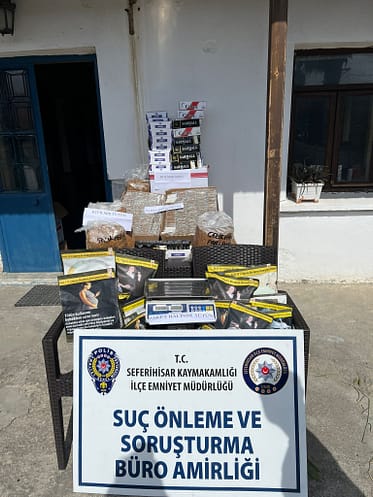 Seferihisar'da kaçak sigara satan şahıslar Emniyet Müdürlüğü ekiplerince yakalandı 1 WhatsApp Image 2024 04 19 at 17.44.10