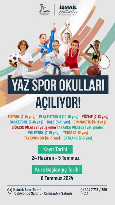 Seferihisar’da yaz spor okulları başlıyor 1 afis2