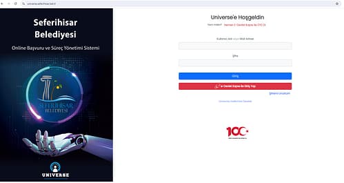 Seferihisar Belediyesi’nde "Universe Online Başvuru ve Süreç Yönetimi Sistemi" Dönemi Başlıyor 1 ekran goruntusu