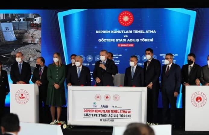 İzmir'de Deprem Konutlarının Temel Atma Töreni Gerçekleşti 1 20210223 073021