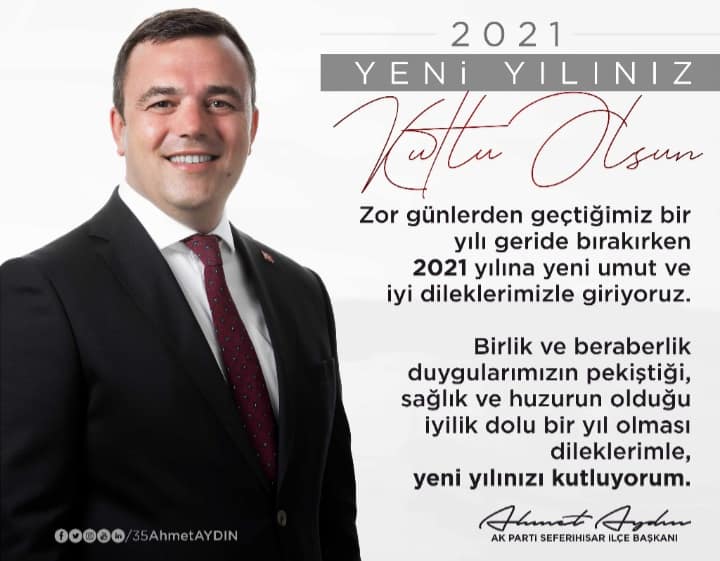 Ak Parti Seferihisar İlçe Baskanı Aydın'dan Yeni Yıl Mesajı 1 20210101 020204